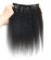 Kinky Straight Pu Clip In Human Hair Extensions For Women Free Shipping