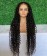180% Deep Curly Silk Base 13X4 Lace Front Human Hair Wigs