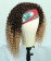 Ombre 4/27 Color Deep Curly Headband Wigs 150% Density 