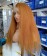 Brown Color Kinky Straight 360 Lace Wigs For Black Women