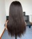 Coarse Yaki Straight Human Hair Wigs For Women 150% Density