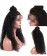 Transparent 360 Lace Frontal Wig Kinky Curly Pre Plucked