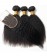 Kinky Straight Human Hair Bundles With 4X4 Lace Closure