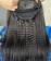 Kinky Straight Lace Closure Wigs 180% Density Human Hair