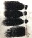 Kinky Curly Human Hair One Bundle With 5X5 Lace Closure 