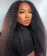 Kinky Straight 360 HD Lace Frontal Human Virgin Hair Wigs 