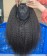 Kinky Straight 6X6 HD Lace Closure Wig 200% Density Glueless Human Hair