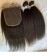 Two Kinky Straight Bundles With 5X5 Lace Closure 3 Pieces/set