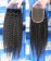 Two Kinky Straight Human Hair Bundles With Lace Closure 