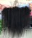 Kinky Straight 13X6 Lace Frontal Closure Human Hair