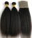 Two Kinky Straight Human Hair Bundles With Frontal 