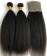 Two Kinky Straight Human Hair Bundles With Frontal 