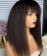 Kinky Straight Lace Front Wigs With Bang Human Hair Sales