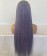 Light Purple Color Straight Human Hair Wigs For Black Women 