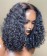 4X4 Lace Closure Wigs Deep Curly 180% Density Human Hair 