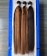 Mixed Color Light Yaki Straight Human Hair Bundles For Women Melt 4C Texture