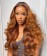 1B/Orange Two Tone Ombre Color Lace Front Human Hair Wigs