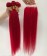 Red 99J Color Straight Hair Bundles With 5X5 Lace Closure