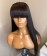Straight 13x6 Lace Front Wigs With Bang 150% Density 