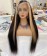Silky Straight Highlight Color T Part Human Hair Wigs Sales
