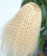 613 Blonde Color Deep Curly 13X4 Lace Front Wig For Sale