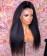 Kinky Straight 360 HD Lace Frontal Human Virgin Hair Wigs 