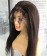 Coarse Yaki Straight Human Hair Wigs For Women 150% Density