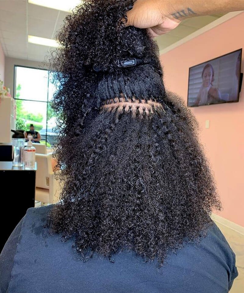 Curly hair extensions 3b top